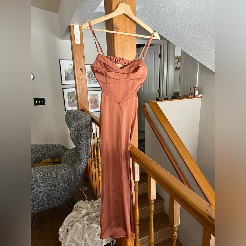 HELLO MOLLY GIVE IT TO ME MIDI DRESS ORANGE